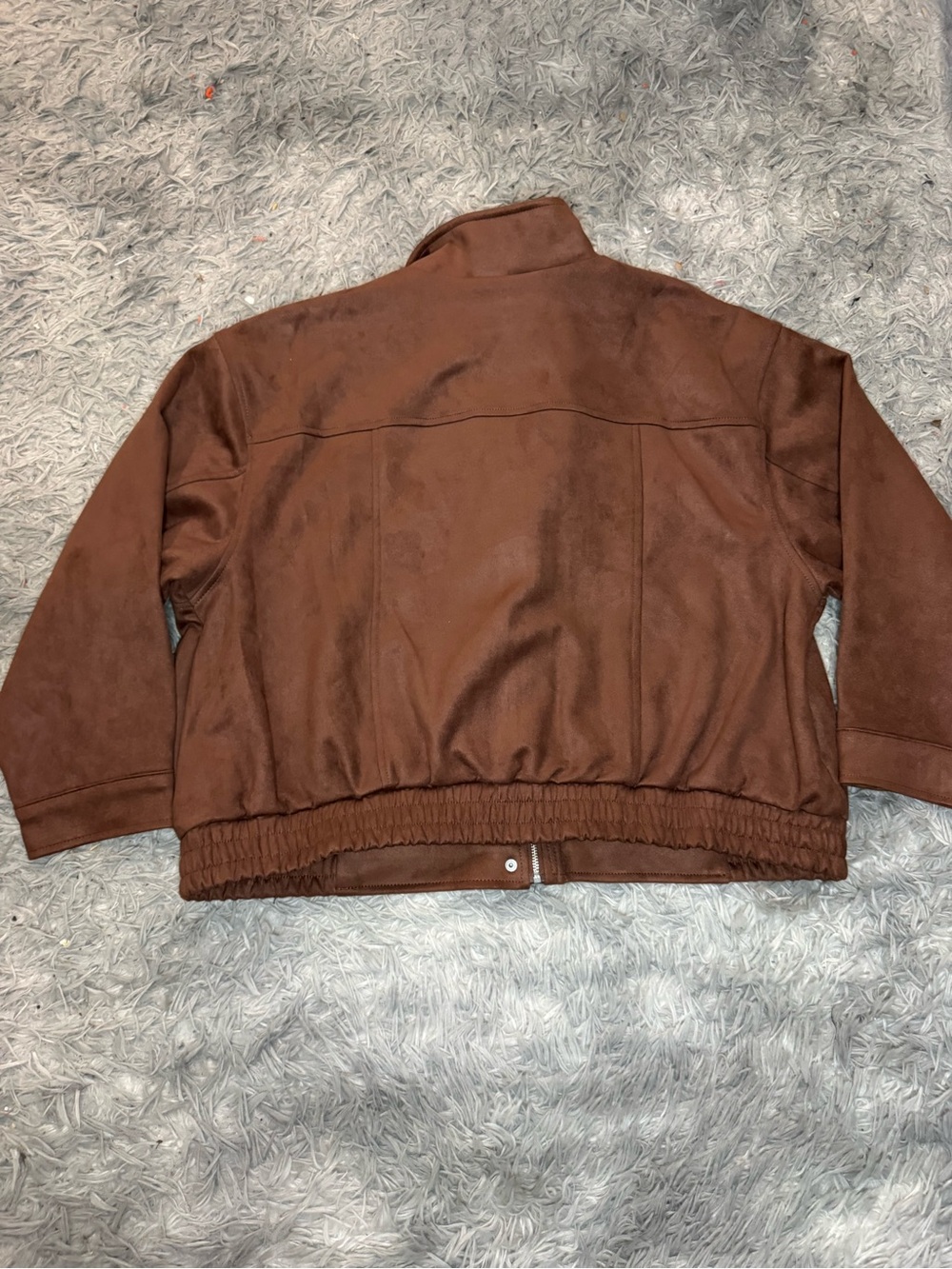 Universal Thread Women’s Faux Suede Bomber Jacket - Brown Size XXL NWOT - Picture 9 of 12